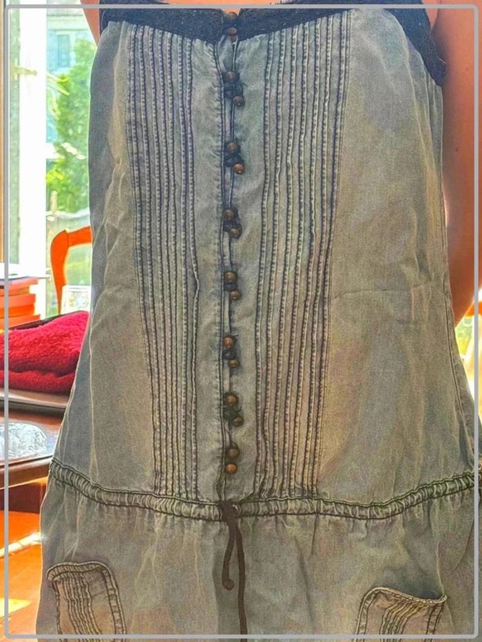 Tunique en jeans taille 36 marque blanco - photo numéro 2