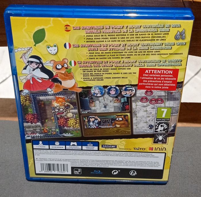 PlayStation 4 et 5 pocky rocky - photo numéro 3