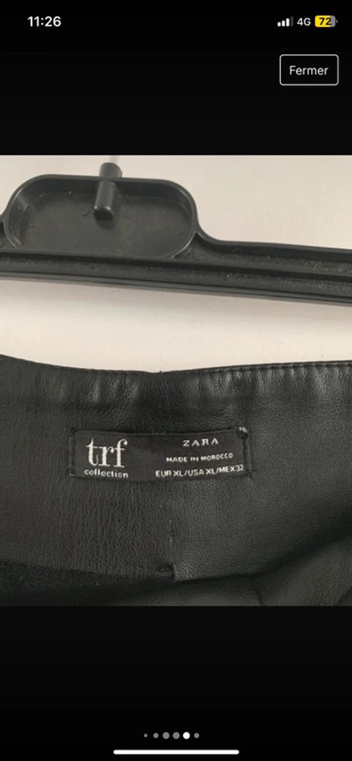 Short similicuir Zara - photo numéro 5