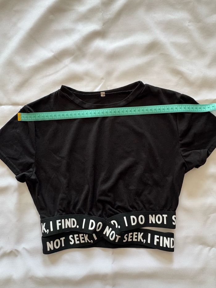 T-shirt avec bandes élastiques - SHEIN - M/38 - photo numéro 8