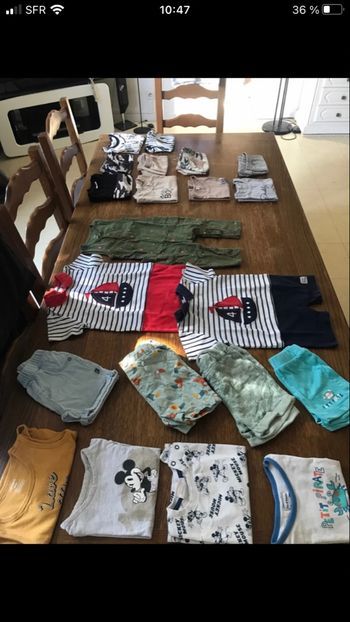 Lot vêtements été bébé garçon 9 et 12 mois