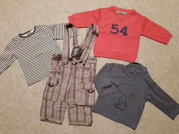 Lot 4 pièces garçon 6mois tae snoopy