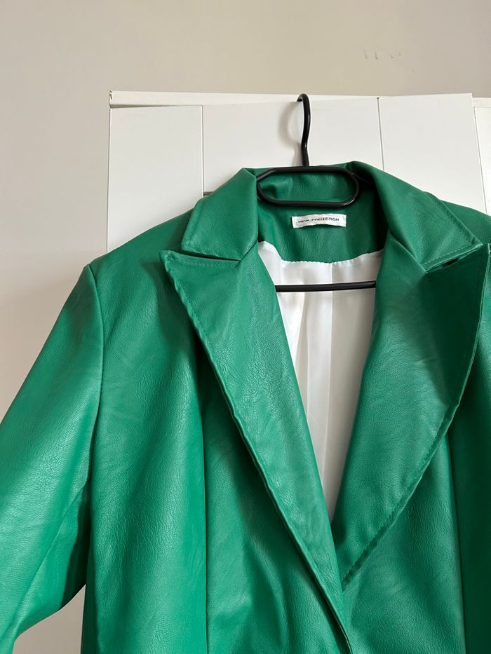 Veste de blazer verte unie Similicuir New Collection Taille Unique - photo numéro 3