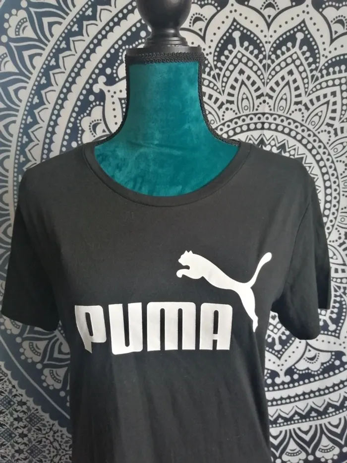 Tee-shirt noir de sport avec logo puma / puma / (L) - photo numéro 3