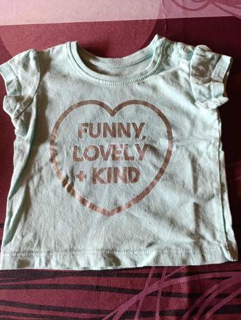 Tee shirt vert, Primark, 3 mois