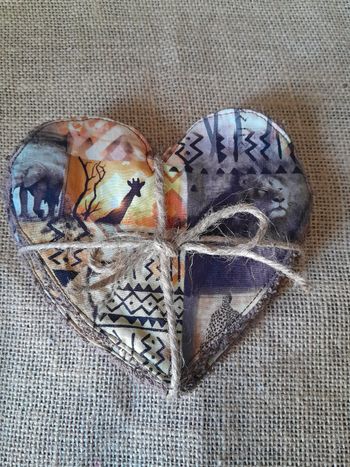 Lingette  démaquillantes ou Lingettes bébé cœur savane africaine