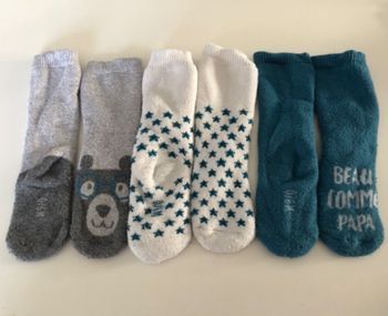 3 paires hautes et épaisses 0-6M