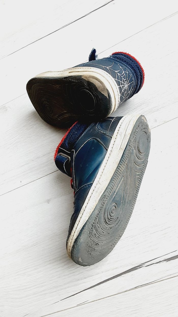 Chaussures garçon baskets scratchs montantes Spiderman pointure 30 - photo numéro 5