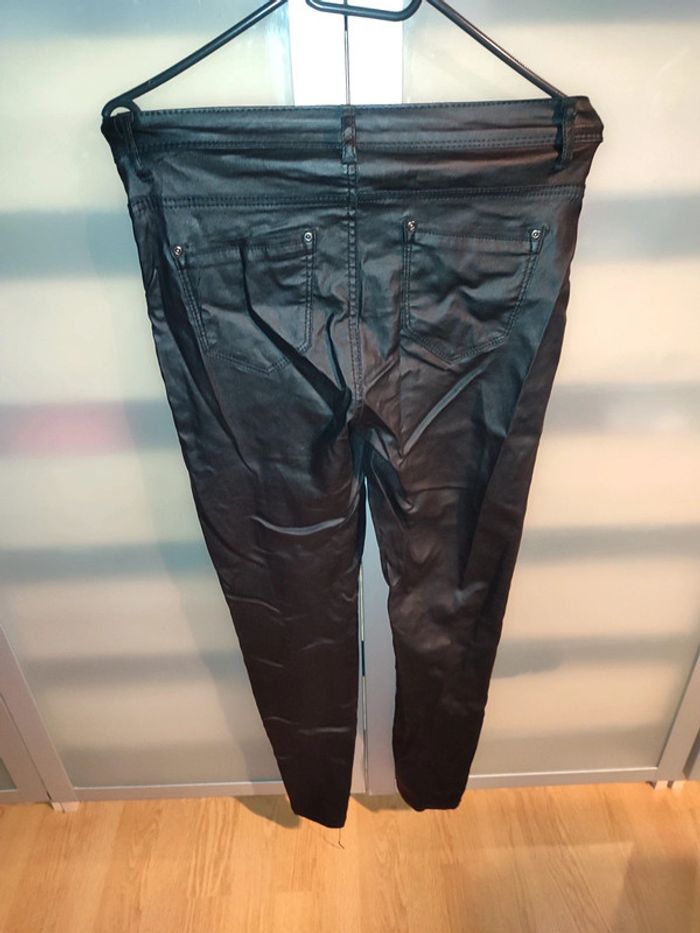 Legging taille haute slim effet cuir Lemone taille 38 / M - photo numéro 2