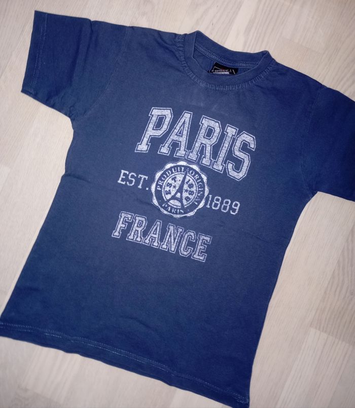 Tee-shirt bleu jeans Paris
T. 8 ans - photo numéro 2