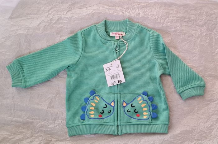 Veste zippée verte - photo numéro 2