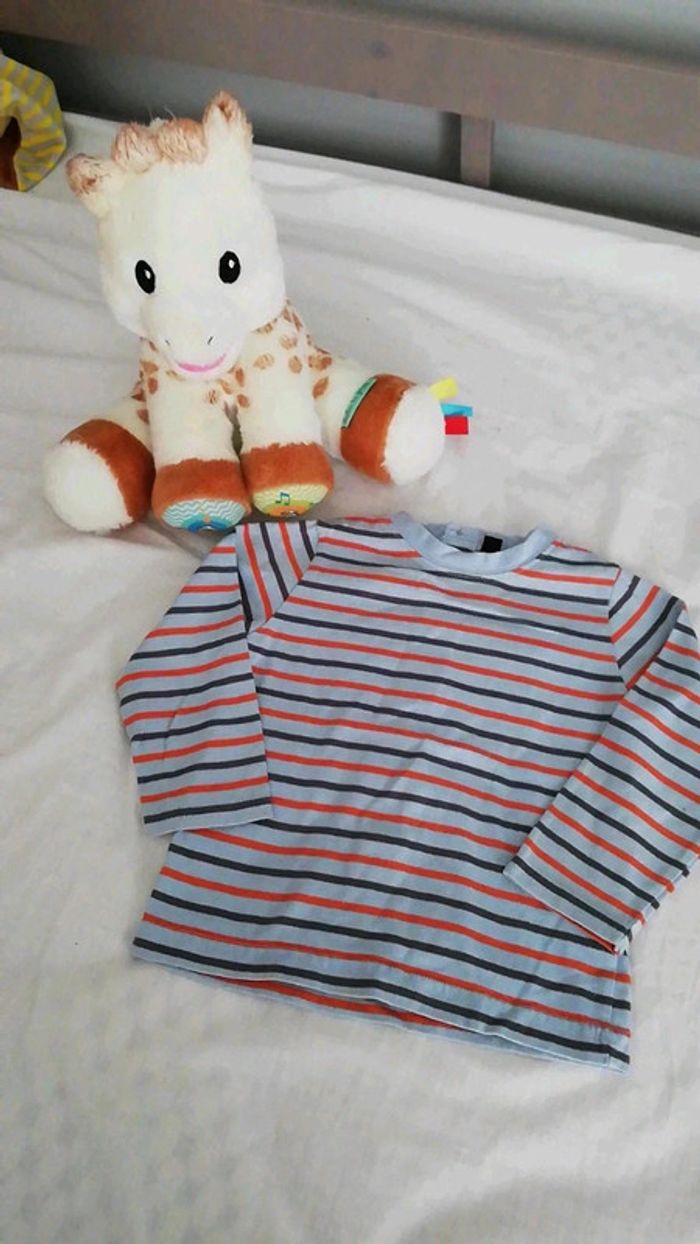 T shirt manche longue 18 mois rayé