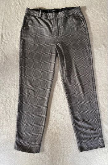 Pantalon Mango noir et blanc à carreaux taille 36