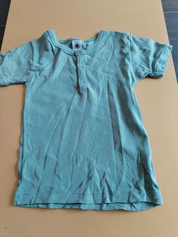 Tee-shirt petit bateau vert d'eau 5 ans P