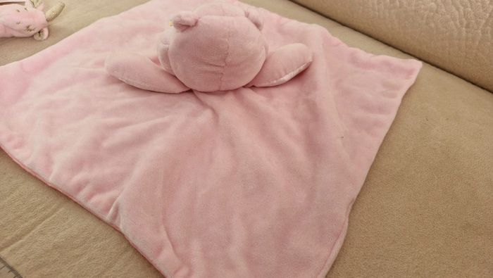 Doudou plat bisounours rose care bears baby - photo numéro 5