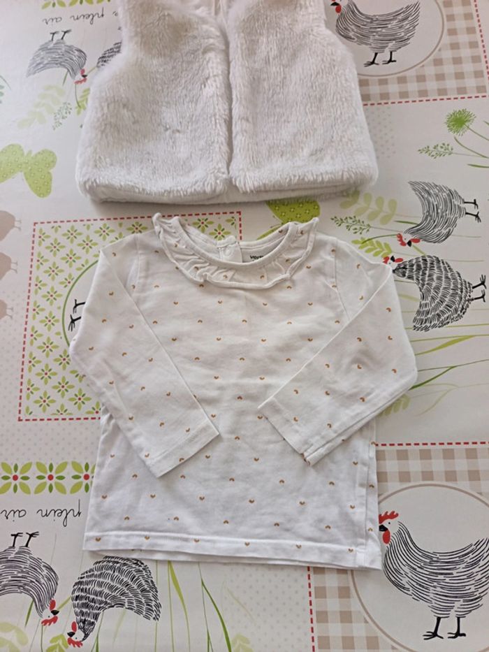 Ensemble gilet 9 mois+haut 12 mois - photo numéro 3