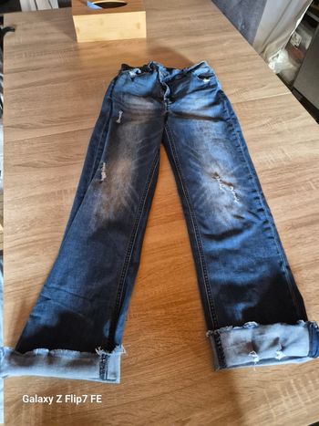 Jean bouton décalé