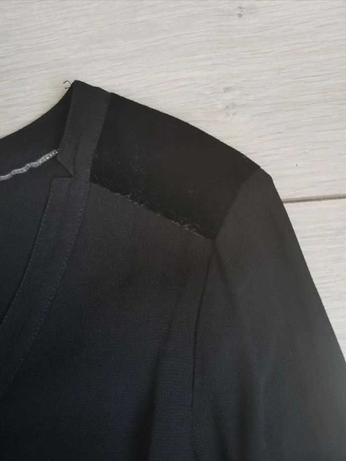 Chemise noire en voile XS - photo numéro 3