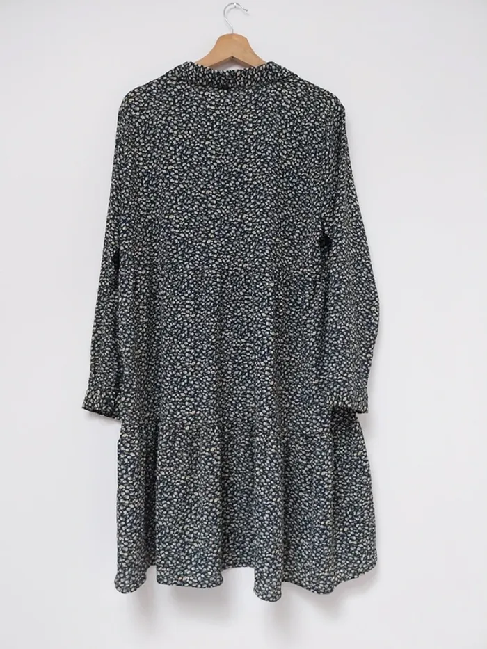 Robe bleue marine à fleurs JDY 44 - photo numéro 2