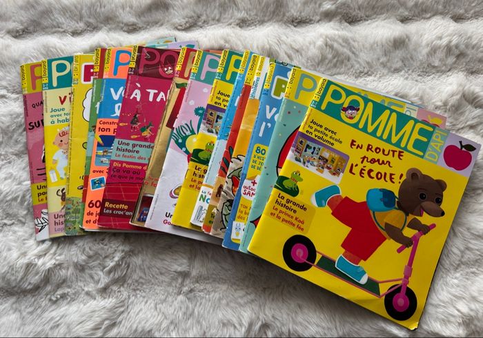 📚Lot 14 livres pomme d’api - édition bayard - 3-7 ans- état satisfaisant - photo numéro 2