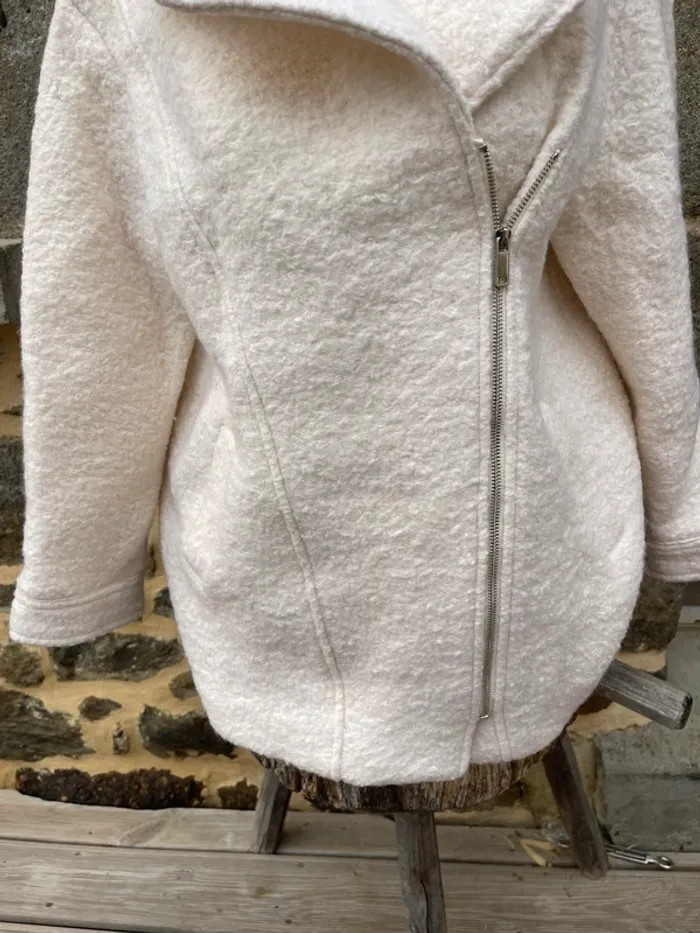 Manteau crème 3/4 - Elora - photo numéro 4