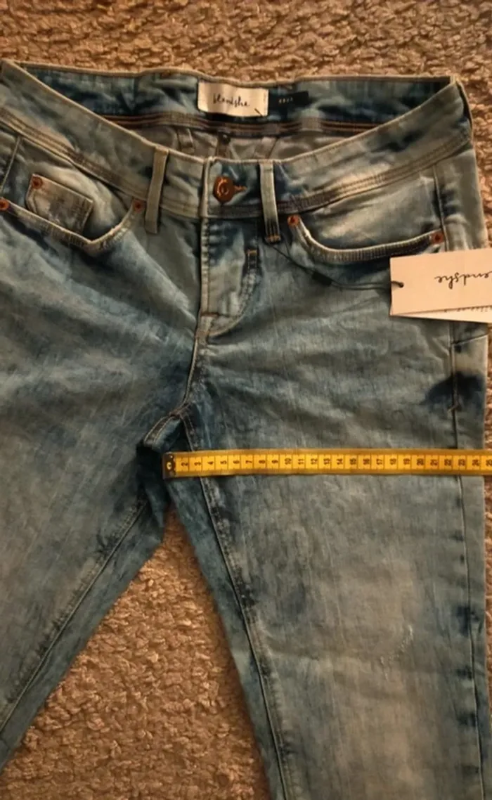 Jean bleu délavé BlendShe femme, taille - photo numéro 4