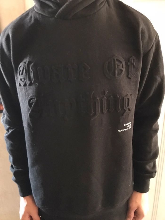 Sweat à capuche noir Pull&Bear taille M - photo numéro 4