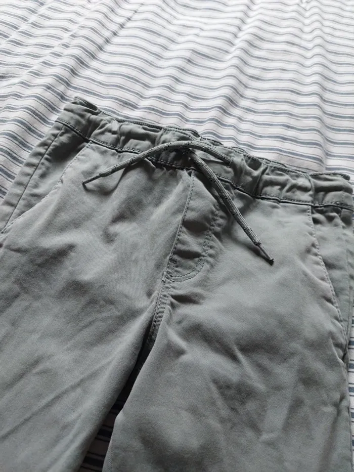 Pantalon slim taille élastique avec lien - photo numéro 2