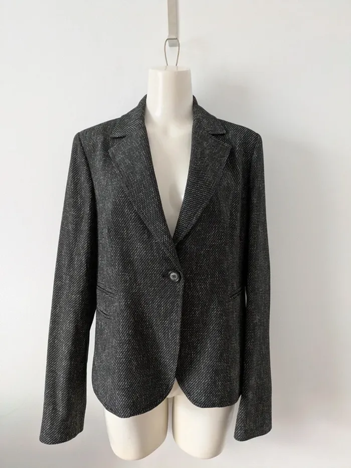 Veste noire et blanche - Chantal Rosner - taille 42