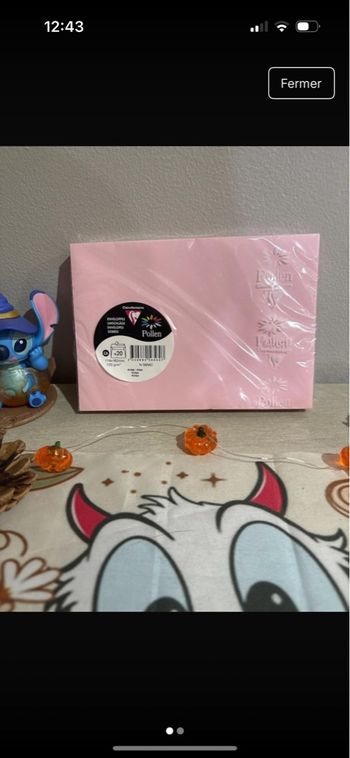 Enveloppe rose