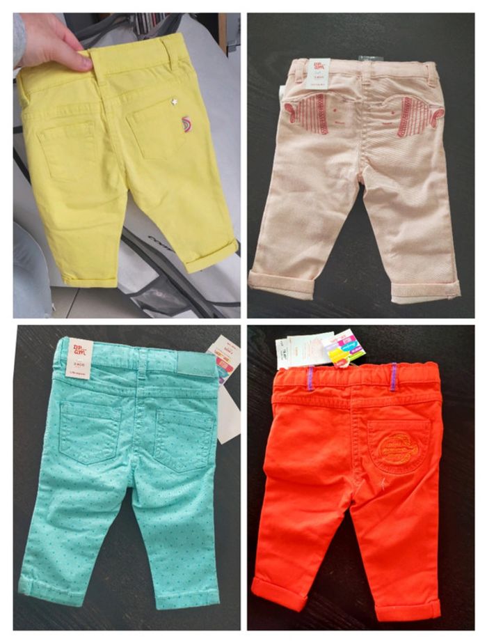 Lot de 4 pantalons DPAM 3 mois - photo numéro 2