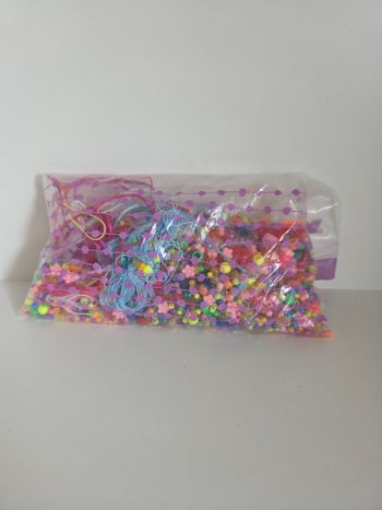 sac Lot de Perles Multicolores & Accessoires | DIY Colliers/Bracelets | Loisirs Créatifs