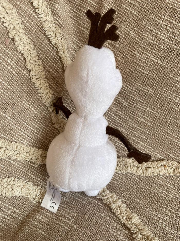 Peluche doudou 23cm Disney la reine des neiges olaf très bon état - photo numéro 3
