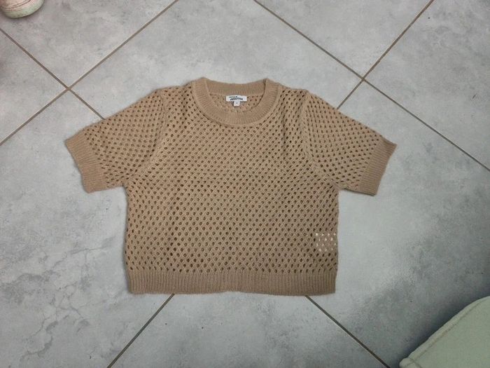 Pull court beige MC taille M