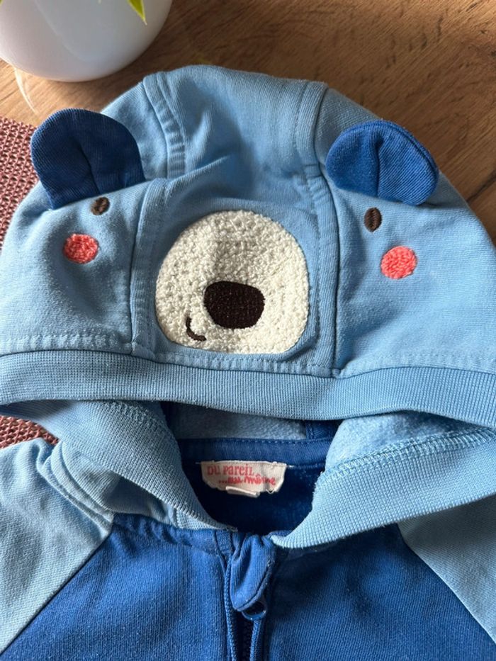 Gilet à capuche DPAM 80cm /12m - photo numéro 3