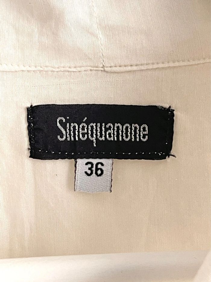 Magnifique chemise/blouse lavallière avec manches froufrous et dentelle en 70% coton 30% soie - photo numéro 6