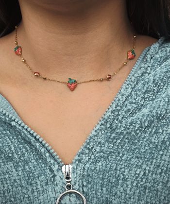 Collier fraise 🍓 ✅