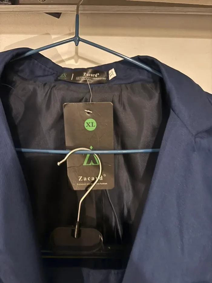 Costume bleu marine 2 pièces de marque Zacard taille XL neuf - photo numéro 4