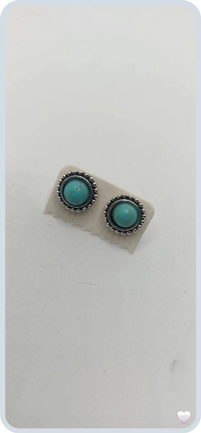 belle paire de boucles d oreilles en acier argenté