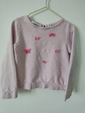 Sweat fille en 100% coton