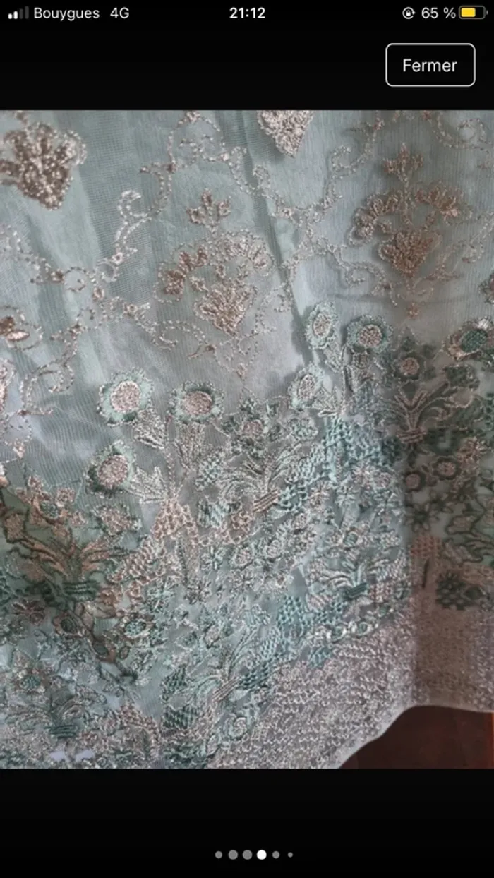 Ensemble robe pakistanaise indienne 3 pièces type Bollywood - photo numéro 16