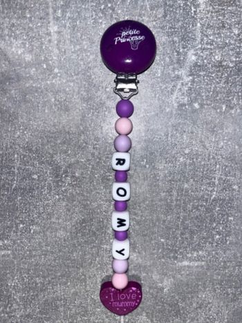 Attache tétine personnalisé