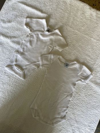 T3mois lot 2 bodys MC croisé