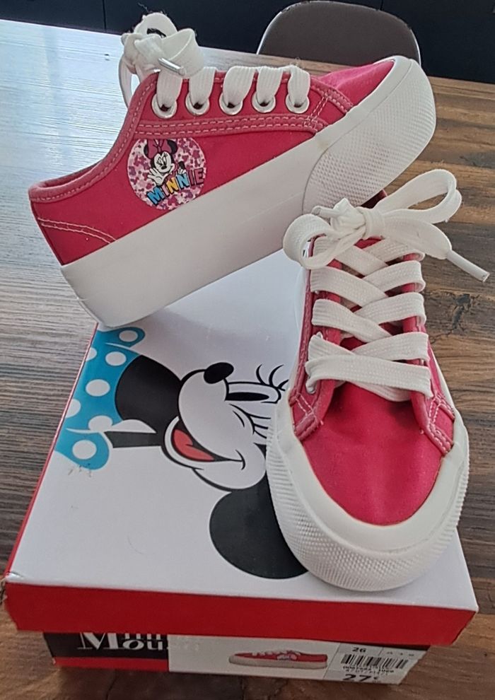 Baskets roses filles taille 26 Disney Minnie Mouse - photo numéro 3