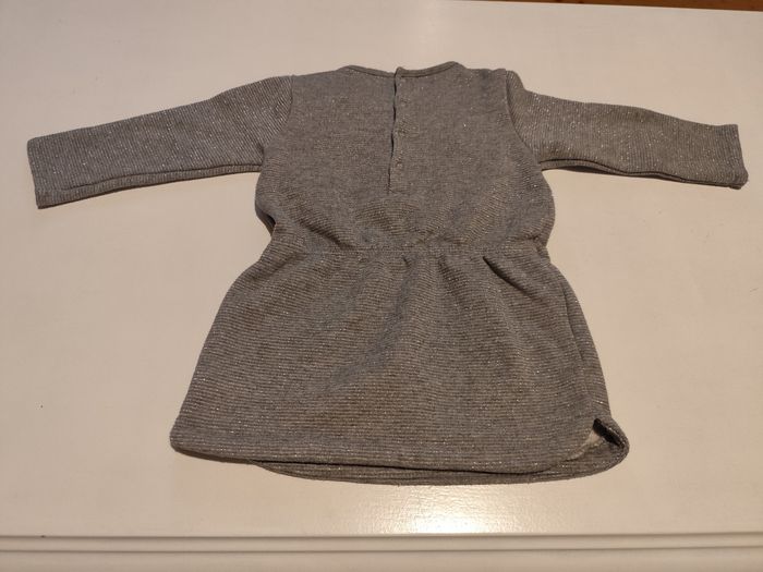 Robe grise bébé fille 12 mois Kiabi - photo numéro 2