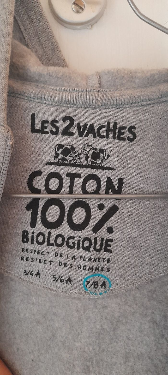 Sweat zippé en coton biologique - photo numéro 4
