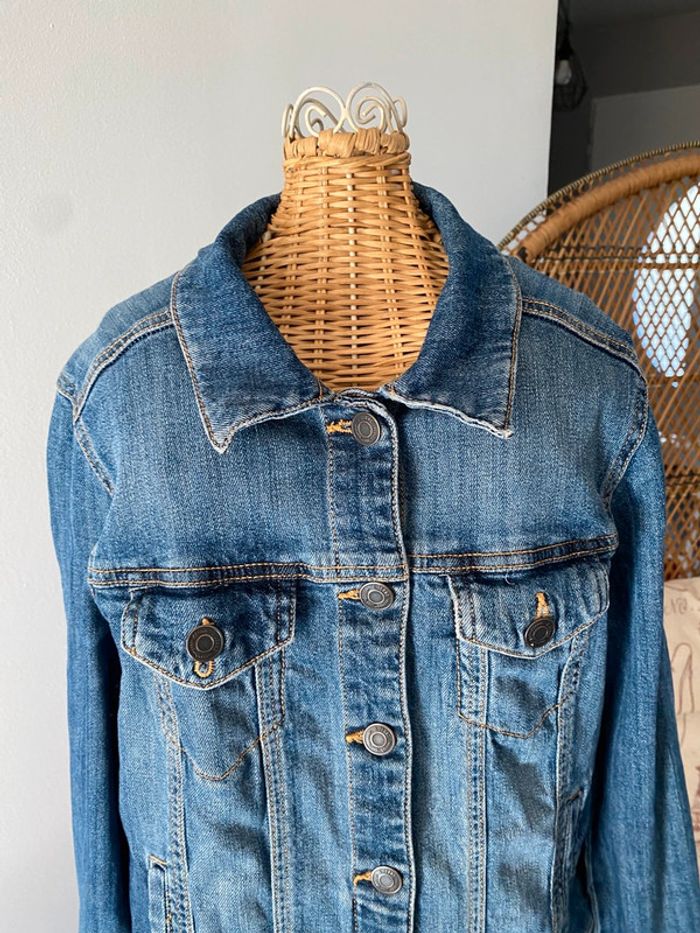 Blouson veste en jeans Jennyfer bleue taille XS / S - photo numéro 4