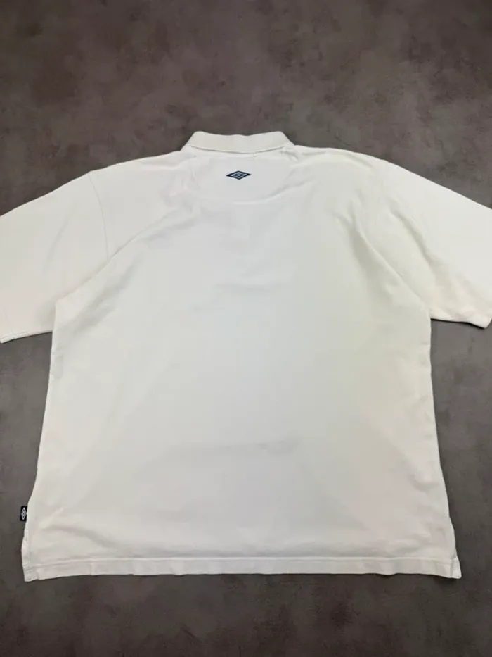 Polo Umbro Vintage 90’s Blanc Taille L - photo numéro 6