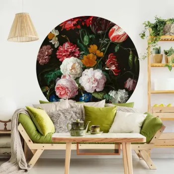 Papier Peint Mural Photo Circulaire – Décoration Murale Design et Moderne