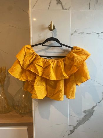 Haut Zara, crop top, avec manche, taille M